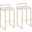 Fuji Antique White Velvet Stacker Barstool Set Of 2