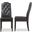 Baxton Studio Dylin Modern And Contemporary Black Faux Leather Button-Tufted Nail Heads Trim Dining Chair (Set Of 2)