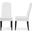 Baxton Studio Dylin Modern And Contemporary White Faux Leather Button-Tufted Nail Heads Trim Dining Chair (Set Of 2)