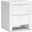 Baxton Studio Frey White Upholstered Modern Nightstand