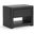 Baxton Studio Massey Black Upholstered Modern Nightstand