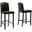 Baxton Studio Libra Dark Brown Modern Bar Stool With Nail Head Trim (Set Of 2)