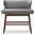 Baxton Studio Gradisca Modern And Contemporary Grey Fabric Button-Tufted Upholstered Bar Bench Banquette