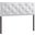 Baxton Studio Baltimore Modern And Contemporary King White Faux Leather Upholstered Headboard
