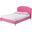 Baxton Studio Canterbury Pink Leather Contemporary Full-Size Bed
