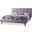 Baxton Studio Jonesy Scandinavian Style Mid-Century Beige Fabric Upholstered Queen Size Platform Bed