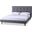 Baxton Studio Jonesy Scandinavian Style Mid-Century Grey Fabric Upholstered Queen Size Platform Bed
