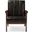 Baxton Studio Nikko Mid-Century Modern Scandinavian Style Dark Brown Faux Leather Wooden Lounge Chair