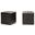 Baxton Studio Siskal Dark Brown Modern Cube Ottoman (Set Of 2)