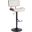 Lombardi Walnut And Cream Adjustable Barstool