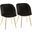 Luna Black Fran Dining Chair Set Of 2