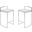 Fuji White Counter Stool Set of 2