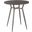 Clara Round Dinette Table in Antique Metal and Espresso Wood-Pressed Grain Bamboo