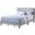 Glory Furniture StarLight Queen Size Bed Grey