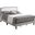 Glory Furniture StarLight Queen Size Bed Grey and White