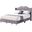 G1931 Gray Upholstered Bed (Full)