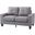 Newbury Modular Loveseat (Gray)