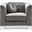 Glory Furniture Pompano Chair, Dark Gray