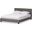 Baxton Studio Elizabeth Modern And Contemporary Grey Fabric Upholstered Panel-Stitched Full Size Platform Bed
