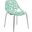 LeisureMod Asbury Mint Dining Chair with Chromed Legs