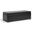 Baxton Studio Dennehy Black Brown Modern Ottoman