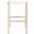 Aariz Rectangle Barstool in White and Natural