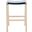 Aariz Rectangle Counter Stool in Black and Natural