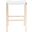 Aariz Rectangle Counter Stool in White and Natural