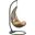 Abate Black Mocha Outdoor Patio Swing Chair With Stand