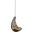 Abate Black Mocha Outdoor Patio Swing Chair Without Stand EEI-2657-BLK-MOC-SET