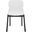 Abbie Molded Plastic Dining Chair Set of 2 In White/Black