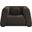 Abbington Boucle Fabric Chair In Brown