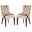 Abby 19 Inch Tufted Side Chairs Set of 2 with Silver Nail Heads
