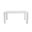 Abby 63 Inch Rectangle Table In White