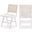 Abby Vegan Leather Dining Side Chair Set of 2 In White