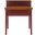 Abigail Egyptian Red and Oak 7-Drawer Fold Down Desk