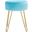 Abrea Round Ottoman in Aqua