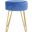 Abrea Round Ottoman in Blue