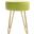 Abrea Round Ottoman in Gold/Green