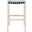 Abreu Rectangle Barstool In Black and Beige