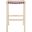 Abreu Rectangle Barstool In Red and Natural
