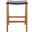 Abreu Rectangle Counter Stool in Black and Natural
