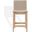 Abriella Boucle Counter Stool In Oatmeal and Natural