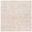 Abstract 10' x 10' Square Area Rug In Ivory and Rust