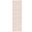 Abstract Geometric 2'-3" x 8' Area Rug In Beige and Ivory