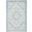Abstract Hand Tufted Ivory and Blue 2' x 3' Accent Rugs ABT345M-2