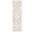 Abstract Oriental 2'-3" x 8' Area Rug In Ivory and Beige