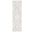 Abstract Oriental 2'-3" x 8' Area Rug In Ivory and Grey