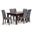 Acadian/Eastwood 7-Piece Dining Set In Stone Grey