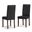 Acadian Parson Dining Chair Set of 2 In Distressed Black